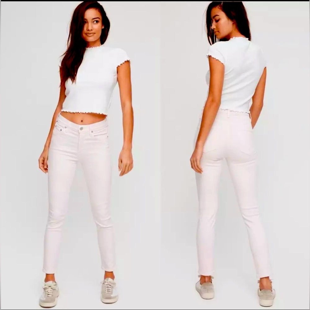 Citizens of Humanity Rocket Crop Jeans in rose water pink